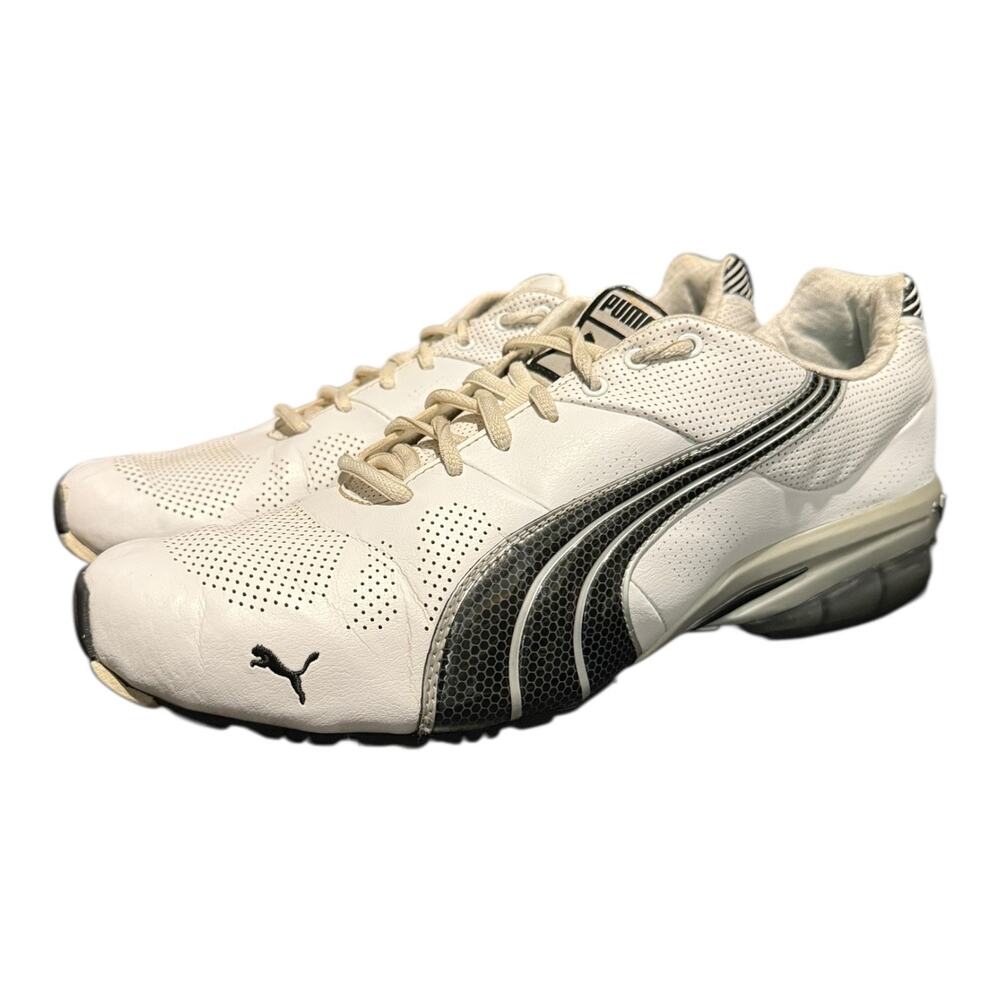 Puma Men’s Eco Ortholite Running Sneakers White Black Size 11 (186648 01)